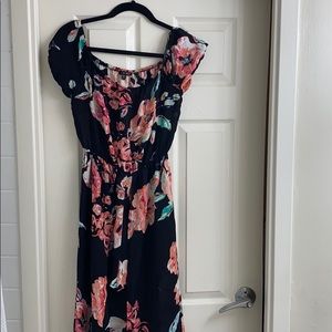 Off The Shoulder Maxi Romper